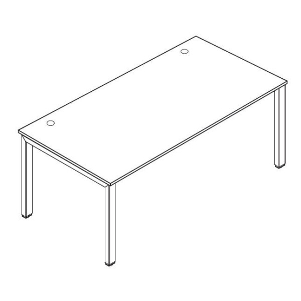 Schreibtisch 4-Fuß Basic MULTI M